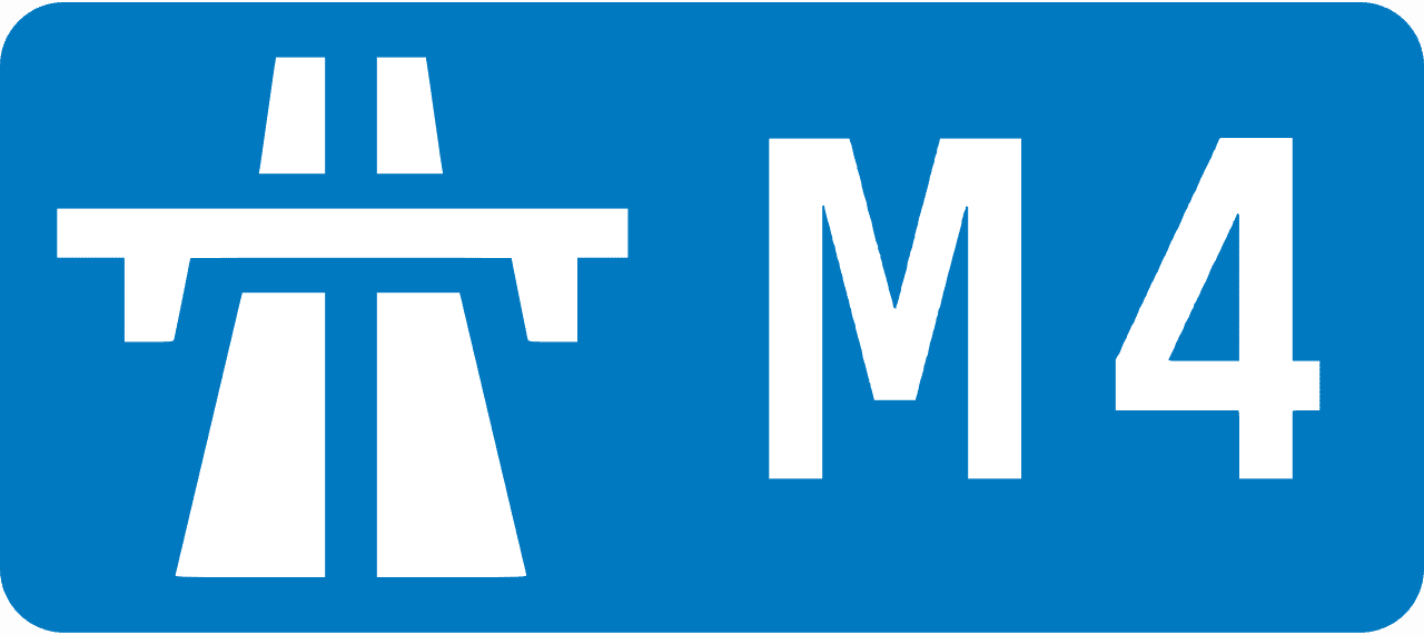 M4 Road Sign