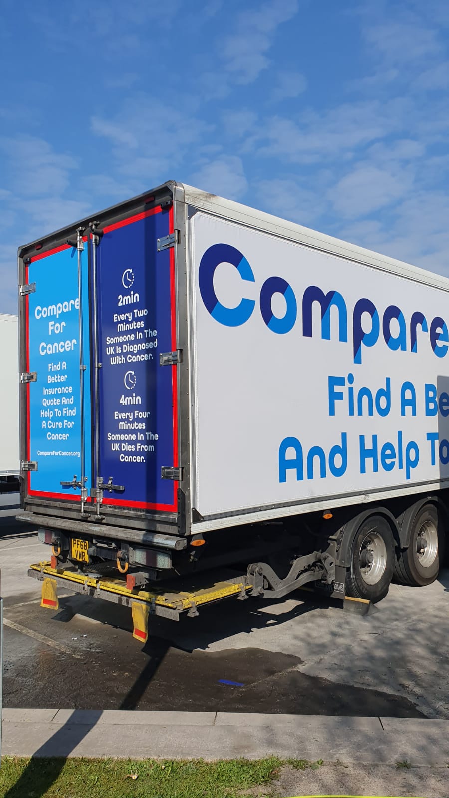 Compare For Cancer - Truck Advertising | Lorry graphics | Truck Wrap | Commercial truck and lorry signage