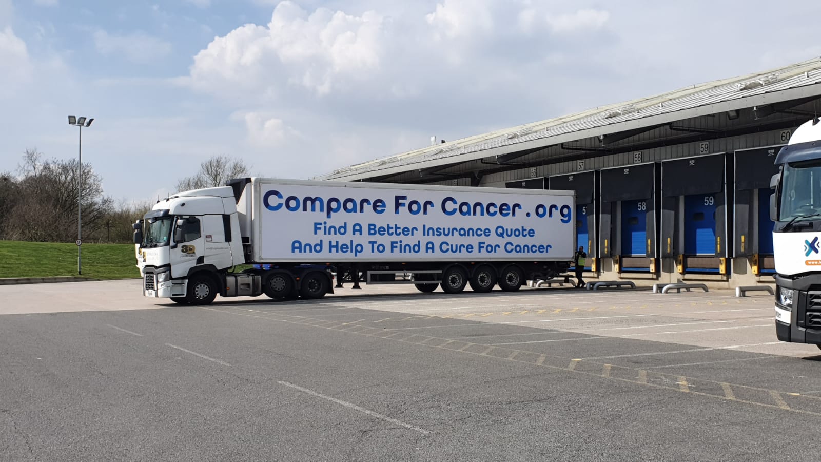 Compare For Cancer - Truck Advertising | Lorry graphics | Truck Wrap | Commercial truck and lorry signage
