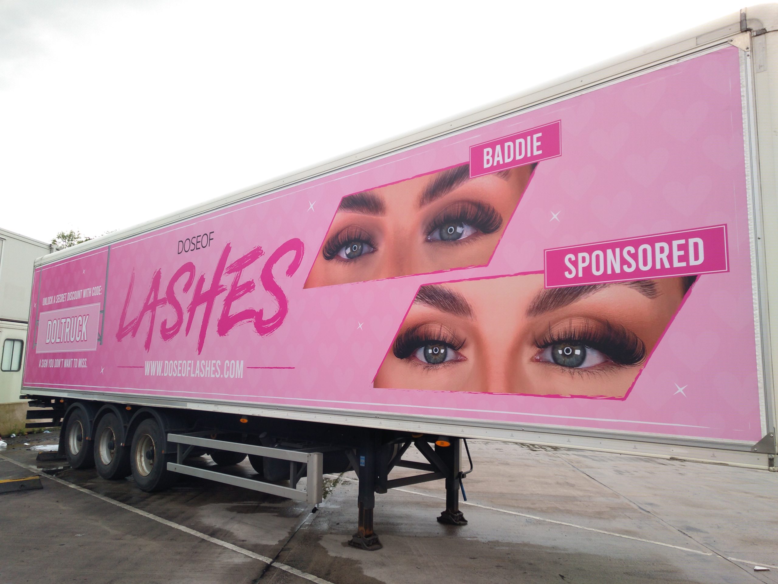 Dose of Lashes - Truck Advertising