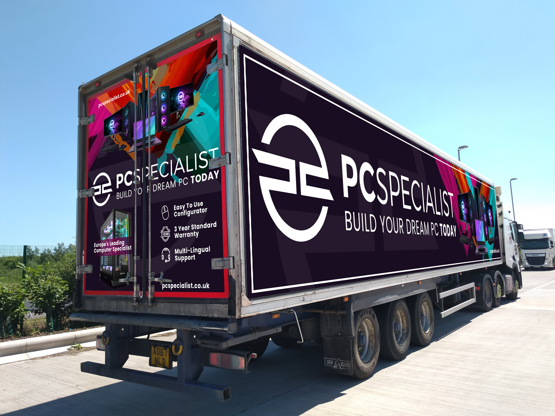 PC Specialist Truck Advertising